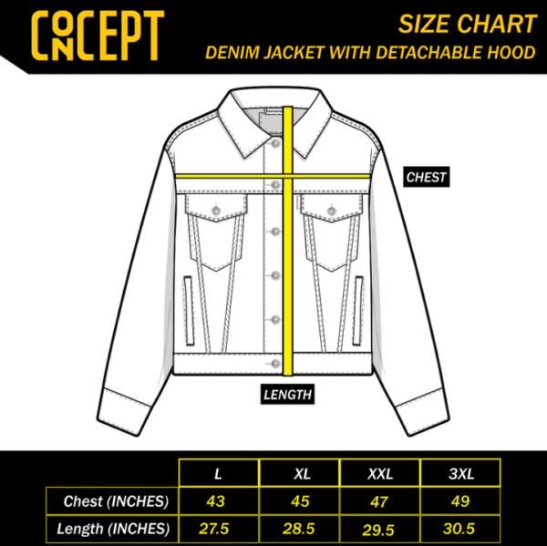 Premium Denim Jacket With Detachable Hoodie - Image 10